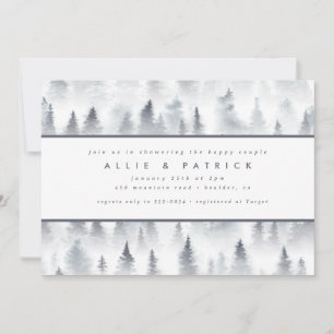 Winter Bossen Forest Woodland Couples Vrijgezellen Kaart