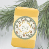 Winter Bossen Pine Bough en Cone Soap Label