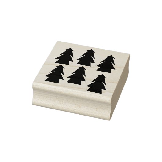 Winter Bossen Samurai Forest Pine Tree Rubber Stam Rubberstempel (Stempel)