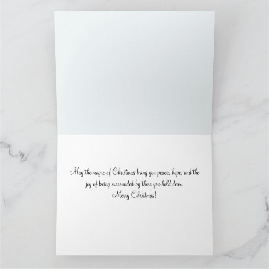 Winter Bossen Sneeuwvos & Vogel Kaart (Binnen)