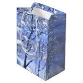 Winter Bossen Waterverf Schilderen Gift Bag Medium Cadeauzakje (Achterkant Gekanteld)