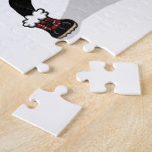 Winter Boston Terrier Dog Puzzle met Gift Box Legpuzzel (Zijkant)