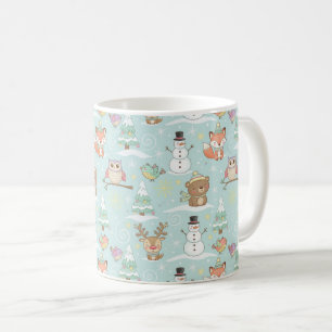 Winter Bosvrienden – Mooie Kerstpatroon Koffiemok