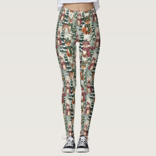 Winter Bosvrienden – Schattige Dieren Leggings
