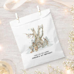 Winter Boswoud Forest Zakjes voor feestelijke gu