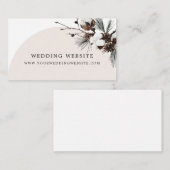 Winter Botanical Arch Vrijgezellenfeest Informatiekaartje (Voorkant / Achterkant)