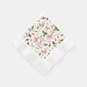 Winter Botanical Berries & Foliage Holiday Servet (Hoek)