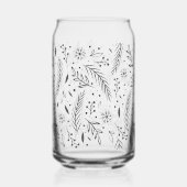 Winter Botanical Can Glass Blikvorm Glas (Voorkant)