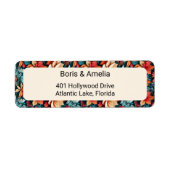 Winter Botanical Foliage Etiket (Voorkant)