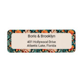 Winter Botanical Foliage Etiket (Voorkant)