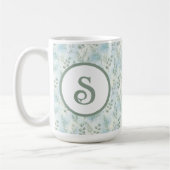 Winter Botanical Monogram Mug Koffiemok (Links)