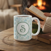 Winter Botanical Monogram Mug Koffiemok