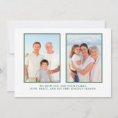 Winter Botanicals 3 Foto's Kerst Feestdagenkaart (Achterkant)