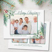 Winter Botanicals 3 Foto's Kerst Feestdagenkaart