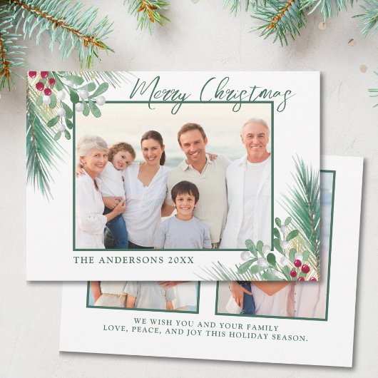 Winter Botanicals 3 Foto's Kerst Feestdagenkaart