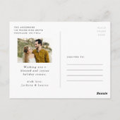 Winter Botanicals 4 fotovakantie Briefkaart (Achterkant)