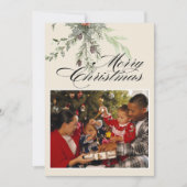 Winter Botanicals Christmas Party Merry Christmas Feestdagenkaart (Voorkant)