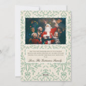 Winter Botanicals Christmas Party Merry Christmas Feestdagenkaart (Achterkant)