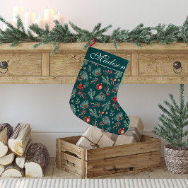 Winter Botanicals Coquette Boog | Gepersonaliseerd Grote Kerstsok