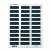 Winter Botanicals Coquette Strik | Kerstmis Etiket (Full Sheet)