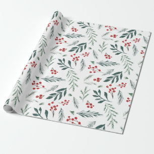 Winter Botanicals Elegant Holiday Cadeaupapier