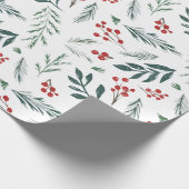 Winter Botanicals Elegant Holiday Cadeaupapier (Hoek)