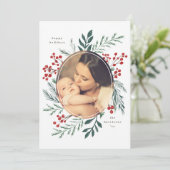 Winter Botanicals Elegant Holiday Foto (Staand voorkant)