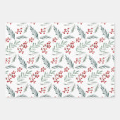 Winter Botanicals Elegant Holiday Inpakpapier Vel (Voorkant 3)