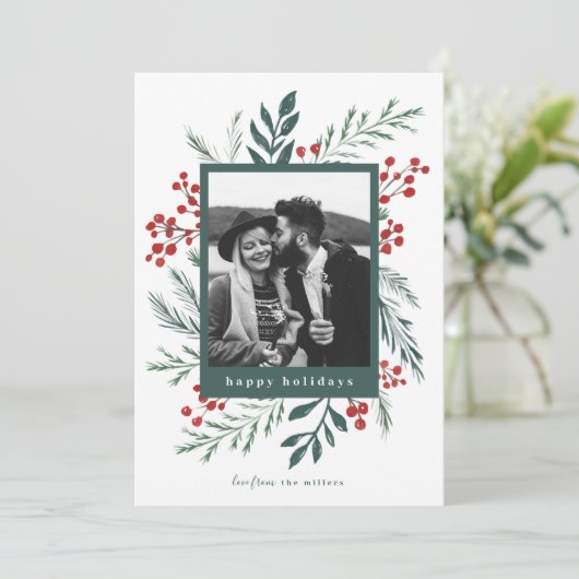 Winter Botanicals Elegant kerstfoto (Staand voorkant)