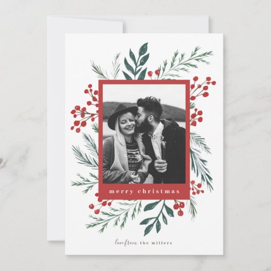 Winter Botanicals Elegant kerstfoto (Voorkant)
