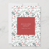 Winter Botanicals Elegant kerstfoto (Achterkant)