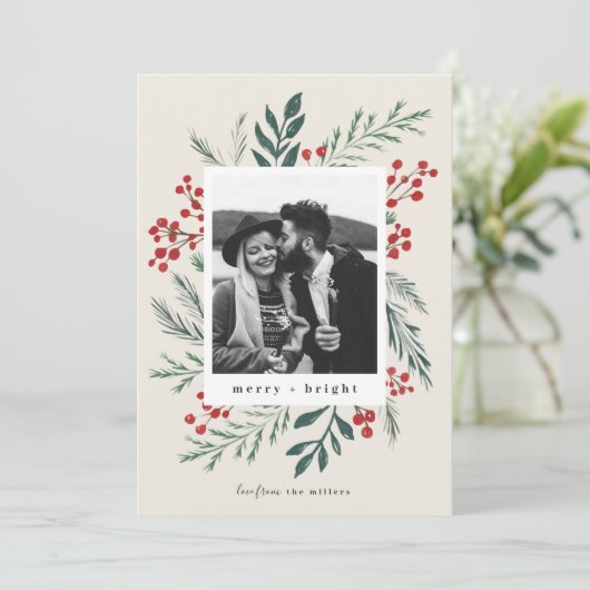 Winter Botanicals Elegant kerstfoto (Staand voorkant)