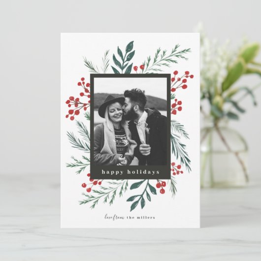 Winter Botanicals Elegant kerstfoto (Staand voorkant)