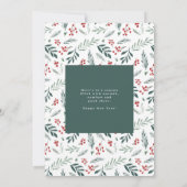 Winter Botanicals Elegant kerstfoto (Achterkant)