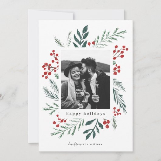 Winter Botanicals Elegant kerstfoto (Voorkant)