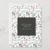 Winter Botanicals Elegant kerstfoto (Achterkant)