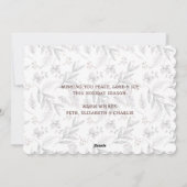 Winter Botanicals Foto Vrolijk Kerstfeest Kaart (Achterkant)