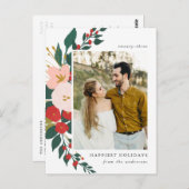 Winter Botanicals | Holiday Photo Briefkaart (Voorkant / Achterkant)