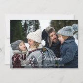 Winter Botanicals Kerst Foto Feestdagenkaart (Voorkant)