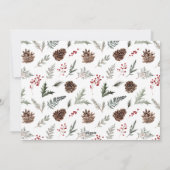 Winter Botanicals Kerst Foto Feestdagenkaart (Achterkant)