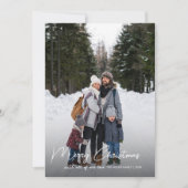 Winter Botanicals Kerstmis Familie Foto Feestdagenkaart (Voorkant)