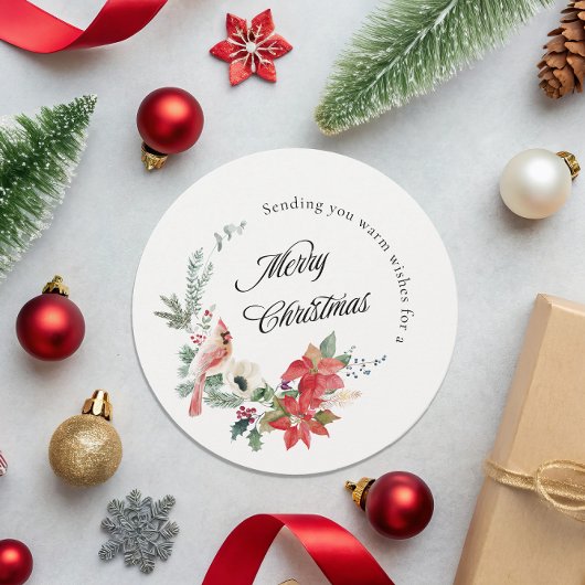 Winter Botanicals Merry Christmas Feestdagenkaart