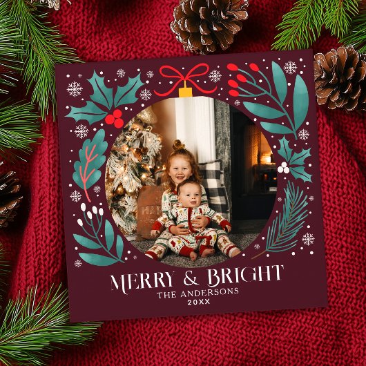 Winter Botanicals Ornament Kerstkaart