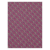 Winter Botanicals Rustic Burgundy Christmas Tafelkleed (Voorkant)