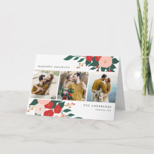 Winter Botanicals Vouwbare Kerstkaart Feestdagen Kaart