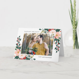 Winter Botanicals Vouwbare Kerstkaart Feestdagen Kaart