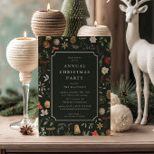 Winter Botanisch Kerstfeest Kaart