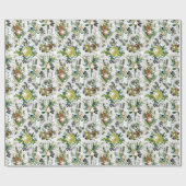 winter botanisch met sneeuwpakpapier cadeaupapier (Vlak)