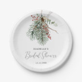 Winter Botanisch Papieren Bordje (Voorkant)