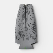 Winter Botanisch Water Cooler – Grijs & Zwart (Achterkant)